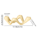 Ceramic Ripple Candle Holder – Sculptural Wave Design for Modern Home Decor