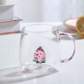 Charming Borosilicate Glass Mug with 3D Animal Design for Unique Beverage Experience 1