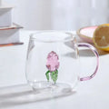 Charming Borosilicate Glass Mug with 3D Animal Design for Unique Beverage Experience 2