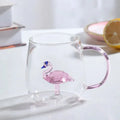 Charming Borosilicate Glass Mug with 3D Animal Design for Unique Beverage Experience 3