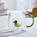 Charming Borosilicate Glass Mug with 3D Animal Design for Unique Beverage Experience 5