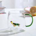 Charming Borosilicate Glass Mug with 3D Animal Design for Unique Beverage Experience 6