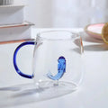 Charming Borosilicate Glass Mug with 3D Animal Design for Unique Beverage Experience 7