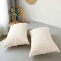 Chevron Pattern Plush Quilt Cover Set – Soft Microfiber Bedding Set with Pillowcases for Year-Round Comfort