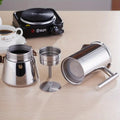 Classic Italian Moka Pot | Premium Stainless Steel Design with Heat-Resistant Handle | Perfect for Authentic Espresso at Home 2