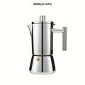 Classic Italian Moka Pot | Premium Stainless Steel Design with Heat-Resistant Handle | Perfect for Authentic Espresso at Home 5