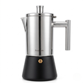 Classic Italian Moka Pot | Premium Stainless Steel Design with Heat-Resistant Handle | Perfect for Authentic Espresso at Home 7
