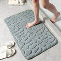 Cobblestone Embossed Non-Slip Bath Mat – Ultra Soft, Quick-Drying Bathroom Rug for Ultimate Comfort and Safety