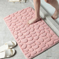 Cobblestone Embossed Non-Slip Bath Mat – Ultra Soft, Quick-Drying Bathroom Rug for Ultimate Comfort and Safety