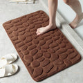Cobblestone Embossed Non-Slip Bath Mat – Ultra Soft, Quick-Drying Bathroom Rug for Ultimate Comfort and Safety