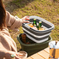 Collapsible Laundry Basket – Durable Plastic, Multi-Use Design for Washing, Organizing, and Outdoor Activities