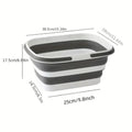 Collapsible Laundry Basket – Durable Plastic, Multi-Use Design for Washing, Organizing, and Outdoor Activities