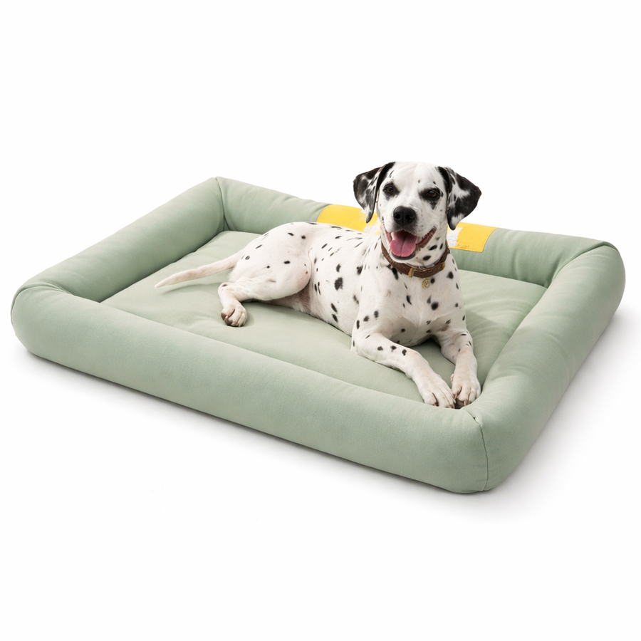 Comfort Haven | Cooling Dog Bed with Waterproof Design & Raised Edges | Ideal for Summer Relaxation 0