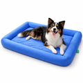 Comfort Haven | Cooling Dog Bed with Waterproof Design & Raised Edges | Ideal for Summer Relaxation 3