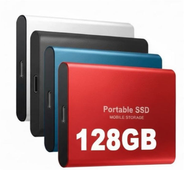 Compact External SSD Drive with High-Speed USB-C Connectivity | 128GB Portable Storage for Fast Data Transfer 1