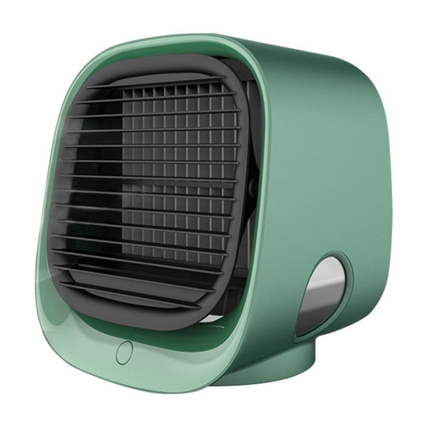 Compact USB-Powered Air Cooler and Humidifier – 2-in-1 Cooling Fan with 300ml Tank for Quiet Personal Comfort