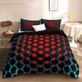 Cosmic Vortex Duvet Cover Set – 3-Piece Queen Size with Breathable Polyester and 3D Modern Design