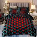 Cosmic Vortex Duvet Cover Set – 3-Piece Queen Size with Breathable Polyester and 3D Modern Design