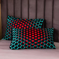 Cosmic Vortex Duvet Cover Set – 3-Piece Queen Size with Breathable Polyester and 3D Modern Design