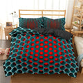Cosmic Vortex Duvet Cover Set – 3-Piece Queen Size with Breathable Polyester and 3D Modern Design