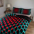Cosmic Vortex Duvet Cover Set – 3-Piece Queen Size with Breathable Polyester and 3D Modern Design