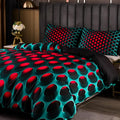 Cosmic Vortex Duvet Cover Set – 3-Piece Queen Size with Breathable Polyester and 3D Modern Design