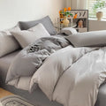 Cotton Duvet Cover Set 3pcs, Ultra-Soft 400 Thread Count, Breathable and Stylish Duvet Covers for King and Queen Size