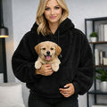 Cozy Pet Carrier Hoodie | Plush Sweatshirt with Soft Front Pouch for Comfort 6