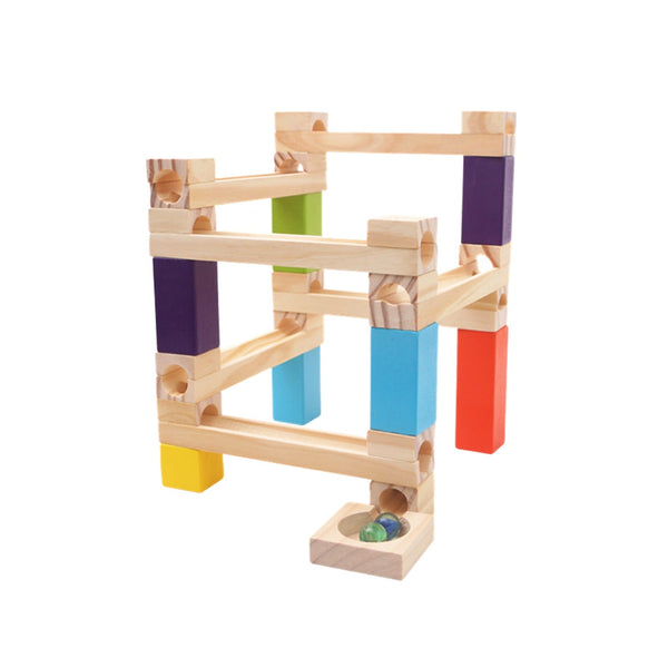 Creative Build | Wooden Marble Run Toy with Constructive Design | Educational Set for Motor Skills Development 0