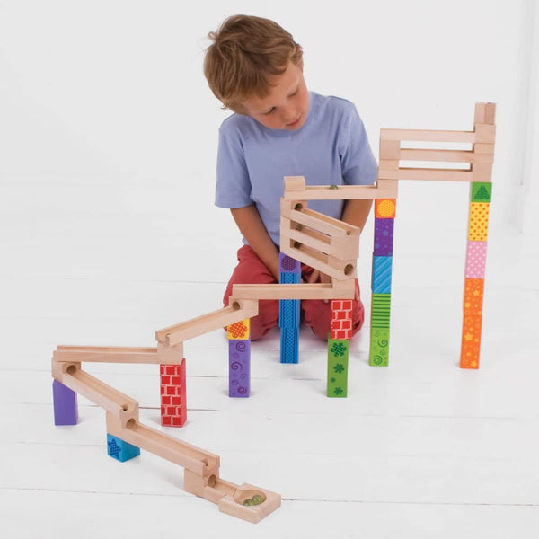 Creative Build | Wooden Marble Run Toy with Constructive Design | Educational Set for Motor Skills Development 1