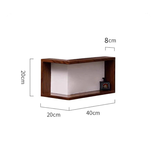 Creative Collection | Corner Shelf Unit with Staggered Design | Stylish Wall Storage for Home Organization 0