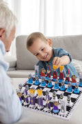 Creative Play | Educational Wooden Chess Set with Colorful Designs | Develops Strategic Thinking for Kids 2