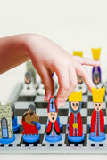 Creative Play | Educational Wooden Chess Set with Colorful Designs | Develops Strategic Thinking for Kids 3