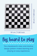 Creative Play | Educational Wooden Chess Set with Colorful Designs | Develops Strategic Thinking for Kids 6
