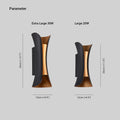 Curved Outdoor Wall Lamp - IP65 Waterproof LED Outdoor Wall Light for Garden and Corridor