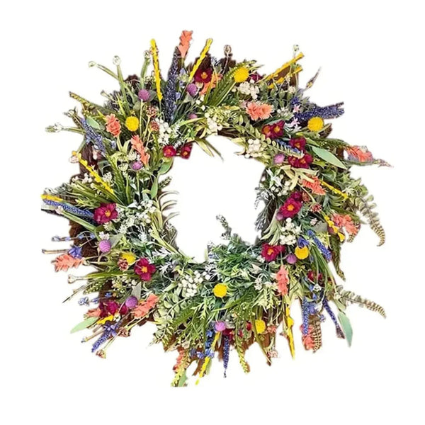 Blossom Ring Artificial Flower Wreath — Indoor & Outdoor Display