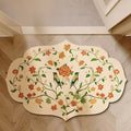 Diatomaceous Bath Mat with Floral Design – Quick-Drying Non-Slip Bathroom Mat for Safety and Comfort