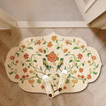 Diatomaceous Bath Mat with Floral Design – Quick-Drying Non-Slip Bathroom Mat for Safety and Comfort