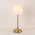 Dimmable Cordless Table Lamp with USB Rechargeable Battery and Brushed Metal Finish – Soft Ambient Lighting for Bedside or Desk Use
