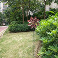 Double Windmill Metal Wind Spinner for Garden Decor – Durable Kinetic Yard Art for Outdoor Spaces