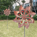 Double Windmill Metal Wind Spinner for Garden Decor – Durable Kinetic Yard Art for Outdoor Spaces