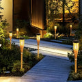 Eco-Friendly Solar Bamboo Flame Lights – 12-LED Solar Garden Lights for Outdoor Landscape Lighting, 2-Pack