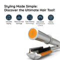 Effortless Styling | Hair Dryer Brush with Rotating Barrel & 3 Heat Settings for Smooth, Beautiful Hair 3