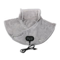 Electric Neck and Shoulder Heating Pad with Vibration Massage – Plush Contoured Design for Muscle Relief and USB Power