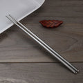 Elegant Dining | Stainless Steel Chopsticks Set with Ergonomic Grip | Reusable Utensils for Luxurious Mealtime 2