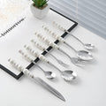 Elegant Flatware Set | Stainless Steel Cutlery with Pearl-Style Handles | Durable and Stylish for Everyday Use 1