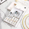 Elegant Flatware Set | Stainless Steel Cutlery with Pearl-Style Handles | Durable and Stylish for Everyday Use 7
