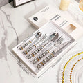 Elegant Flatware Set | Stainless Steel Cutlery with Pearl-Style Handles | Durable and Stylish for Everyday Use 8