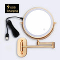 Elegant LED Vanity Mirror with 10X Magnification & Adjustable Lighting for Precision Grooming 6