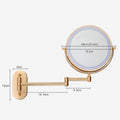Elegant LED Vanity Mirror with 10X Magnification & Adjustable Lighting for Precision Grooming 7